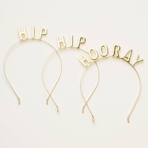Hip Hip Hooray! Party Headband Pack 3pk - kate spade new york x Target™ Gold